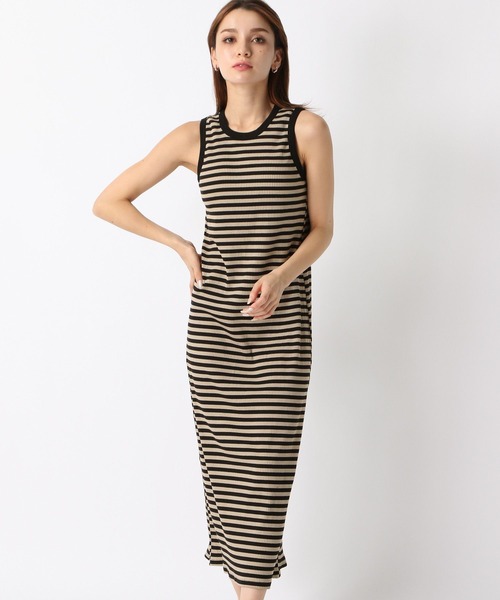 FOREVER 21（フォーエバー トゥエンティーワン）の「【2024SS】カップ付きリブワンピース（ワンピース・レディース・その他/ダークブラウン/ネイビー/ブラック・SMALL/MEDIUM）」の4枚目の写真