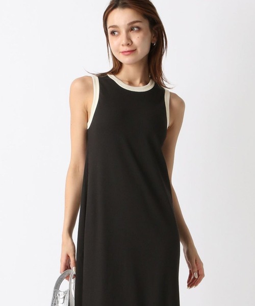 FOREVER 21（フォーエバー トゥエンティーワン）の「【2024SS】カップ付きリブワンピース（ワンピース・レディース・その他/ダークブラウン/ネイビー/ブラック・SMALL/MEDIUM）」の2枚目の写真