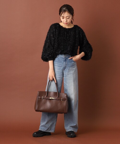 DRESSTERIOR（ドレステリア）の「AULENTTI（オウレンティ）【別注カラー】金具付きレザートート（トートバッグ・レディース・ブラウン系その他/キャメル・00）」の16枚目の写真