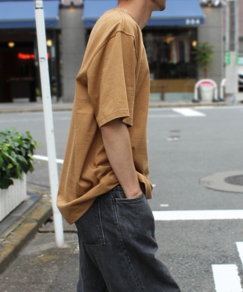 Carhartt(カーハート)の「【carhartt】カーハート Relaxed S/S Pocket Stripe T-shirt リラックス ポケット付き 半袖ストライプ Tシャツ 106145(Tシャツ/カットソー・メンズ・ライトブラウン/ナチュラル/バーガンディー・S/M/L/XL)」の20枚目の写真