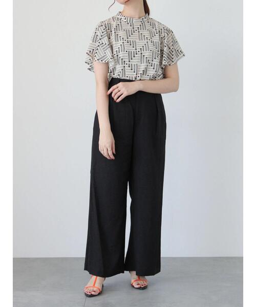 Te chichi（テチチ）の「レーヨンリネンバギーパンツ（その他パンツ・レディース・ベージュ/オフホワイト/ブラック/オリーブ・F）」の13枚目の写真