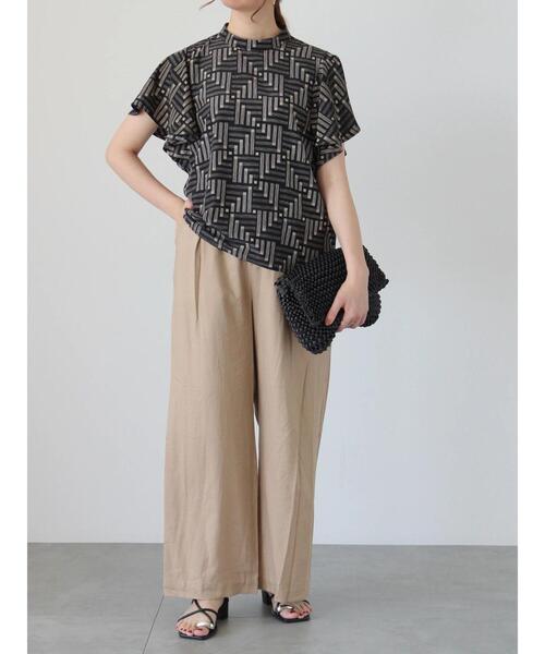 Te chichi（テチチ）の「レーヨンリネンバギーパンツ（その他パンツ・レディース・ベージュ/オフホワイト/ブラック/オリーブ・F）」の20枚目の写真