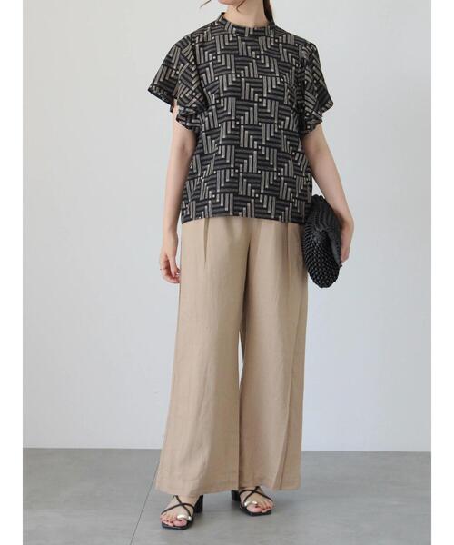 Te chichi（テチチ）の「レーヨンリネンバギーパンツ（その他パンツ・レディース・ベージュ/オフホワイト/ブラック/オリーブ・F）」の21枚目の写真