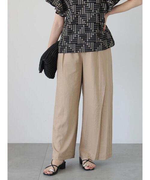 Te chichi（テチチ）の「レーヨンリネンバギーパンツ（その他パンツ・レディース・ベージュ/オフホワイト/ブラック/オリーブ・F）」の22枚目の写真