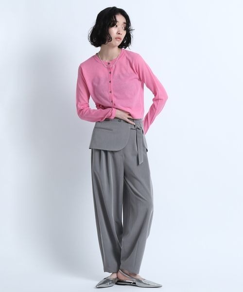 eL（エル）の「【eL】14G Sheer Short Cardigan/137279（カーディガン/ボレロ・レディース・ライトグリーン/ピンク/ブルー・FREE）」の4枚目の写真