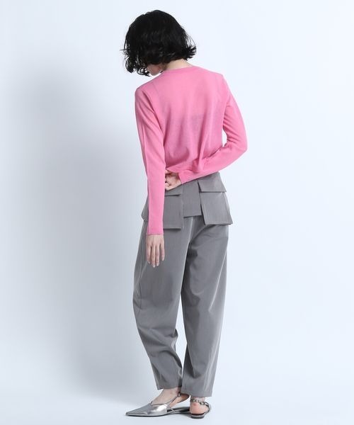 eL（エル）の「【eL】14G Sheer Short Cardigan/137279（カーディガン/ボレロ・レディース・ライトグリーン/ピンク/ブルー・FREE）」の6枚目の写真