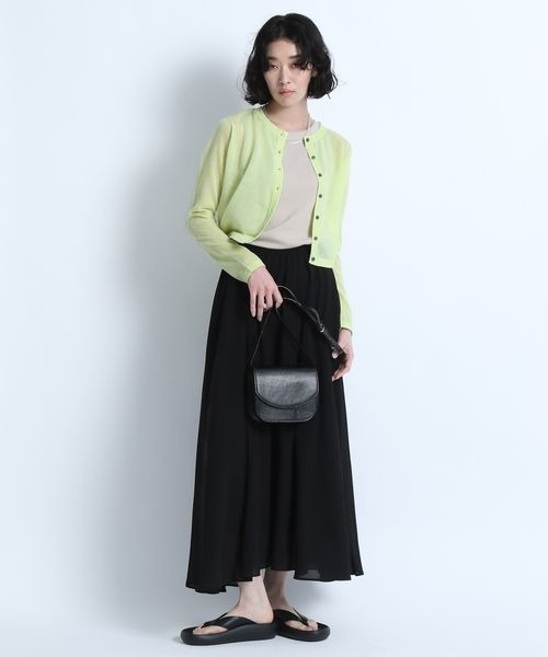 eL（エル）の「【eL】14G Sheer Short Cardigan/137279（カーディガン/ボレロ・レディース・ライトグリーン/ピンク/ブルー・FREE）」の11枚目の写真