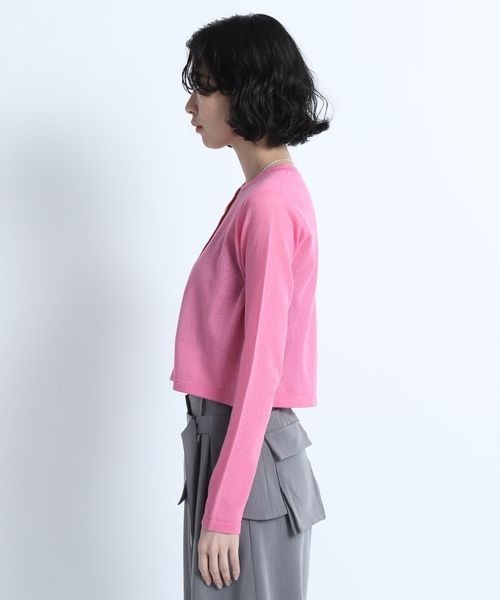 eL（エル）の「【eL】14G Sheer Short Cardigan/137279（カーディガン/ボレロ・レディース・ライトグリーン/ピンク/ブルー・FREE）」の21枚目の写真