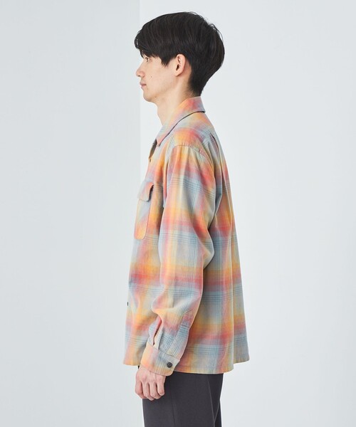 PENDLETON（ペンドルトン）の「【別注】＜PENDLETON＞GLR チェック オープンカラー シャツ（シャツ/ブラウス・メンズ・ピンク/ライム/ベージュ・S/M/L）」の11枚目の写真