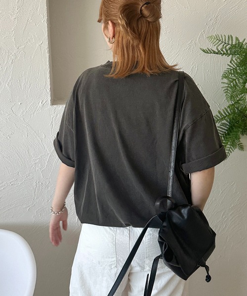 apres jour mignon（アプレジュールミニョン）の「【apresjour mignon SOIE】ユニセックスロゴヘンリーネックTシャツ【ZOZOTOWN限定アイテム】（Tシャツ/カットソー・レディース・レッド/ネイビー/ブラック系その他・X-LARGE/MEDIUM）」の14枚目の写真