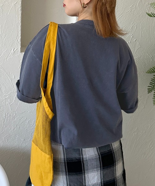 apres jour mignon（アプレジュールミニョン）の「【apresjour mignon SOIE】ユニセックスロゴヘンリーネックTシャツ【ZOZOTOWN限定アイテム】（Tシャツ/カットソー・レディース・レッド/ネイビー/ブラック系その他・X-LARGE/MEDIUM）」の22枚目の写真