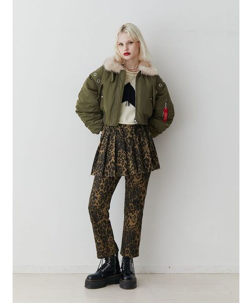 jouetie（ジュエティ）の「マルチスリーブクロップドMA-1（MA-1・レディース・カーキ/ブラック/ピンク・MEDIUM）」の20枚目の写真