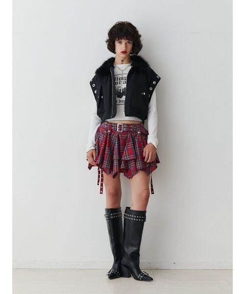 jouetie（ジュエティ）の「マルチスリーブクロップドMA-1（MA-1・レディース・カーキ/ブラック/ピンク・MEDIUM）」の10枚目の写真