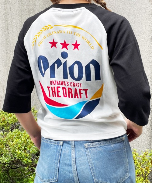 RODEO CROWNS WIDE BOWL(ロデオクラウンズワイドボウル)の「Orion BeerxRCSラグラン5分トップス(Tシャツ/カットソー・レディース・ブラック/ブルー/レッド・MEDIUM/LARGE)」の14枚目の写真