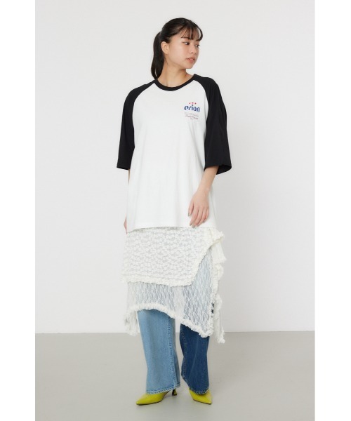 RODEO CROWNS WIDE BOWL(ロデオクラウンズワイドボウル)の「Orion BeerxRCSラグラン5分トップス(Tシャツ/カットソー・レディース・ブラック/ブルー/レッド・MEDIUM/LARGE)」の20枚目の写真