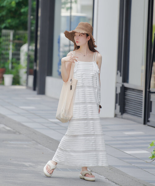 Kastane(カスタネ)の「【A4サイズ/5色展開】メッシュトートバッグ(トートバッグ・レディース・ホワイト/ライトグレー/ブラック/ライトベージュ/サーモンピンク・FREE)」の14枚目の写真