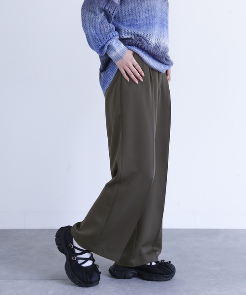 n'OrLABEL（ノアールレーベル）の「『センタープレスストレートスラックス』（スラックス・レディース・ブラック/グレー・3L/S～Ｍ/L～LL）」の3枚目の写真