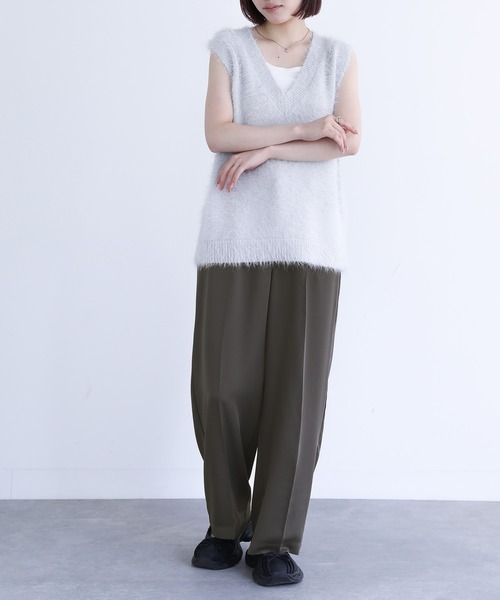 n'OrLABEL（ノアールレーベル）の「『センタープレスストレートスラックス』（スラックス・レディース・ブラック/グレー・3L/S～Ｍ/L～LL）」の6枚目の写真