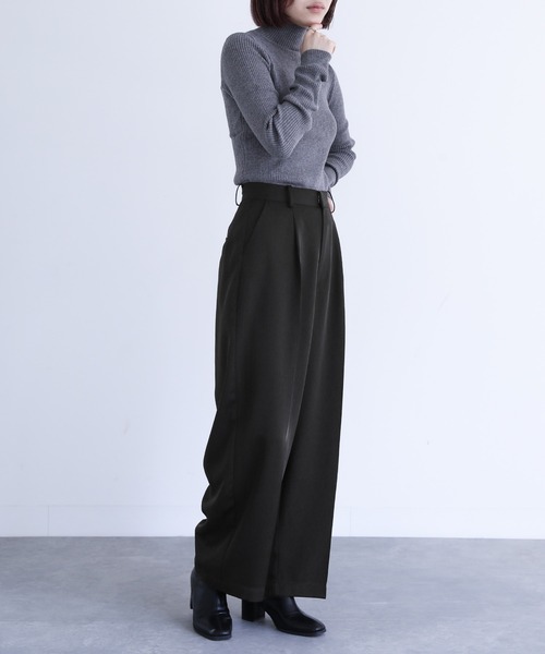 n'OrLABEL（ノアールレーベル）の「『センタープレスストレートスラックス』（スラックス・レディース・ブラック/グレー・3L/S～Ｍ/L～LL）」の8枚目の写真