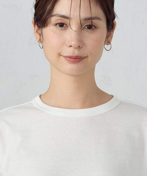 COMME CA ISM（コムサイズム）の「後ろスリット Ｔシャツ　（長袖）（Tシャツ/カットソー・レディース・ホワイト/ブラック/チャコール・LARGE/MEDIUM）」の16枚目の写真