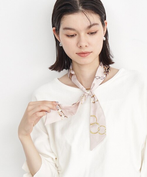 THE SHOP TK （ザ ショップ ティーケー ）の「◆リング付きスカーフアソート（バンダナ/スカーフ・レディース・ベージュ系その他7/ブラック/ブラック系4・00）」の4枚目の写真