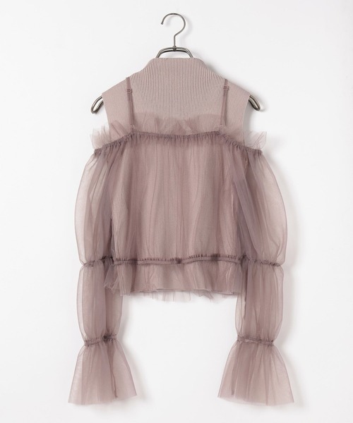 チュールドッキング2Pトップス Heather（ヘザー）の「チュールドッキング2P 145368（シャツ