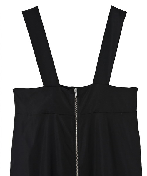 STYLE DELI（スタイルデリ）の「【BLK001】フロントジップジャンパースカート（ワンピース・レディース・ブラック/ベージュ・FREE）」の17枚目の写真