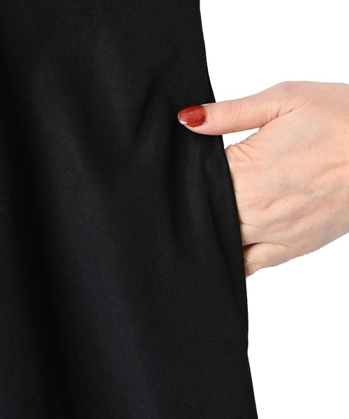 STYLE DELI（スタイルデリ）の「【BLK001】フロントジップジャンパースカート（ワンピース・レディース・ブラック/ベージュ・FREE）」の19枚目の写真