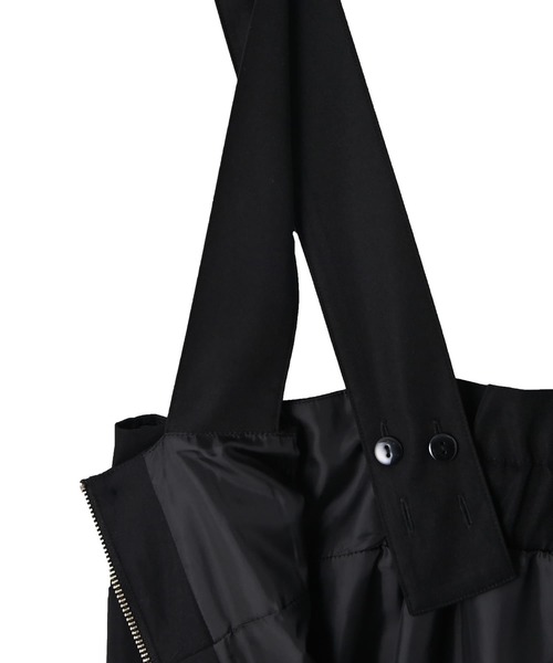 STYLE DELI（スタイルデリ）の「【BLK001】フロントジップジャンパースカート（ワンピース・レディース・ブラック/ベージュ・FREE）」の20枚目の写真