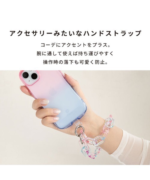 Hamee(ハミィ)の「sorureda! アクリルチェーンハンドストラップ(スマホグッズ・レディース・カラフル/ブルー × パープル/ピンク×イエロー・FREE)」の9枚目の写真