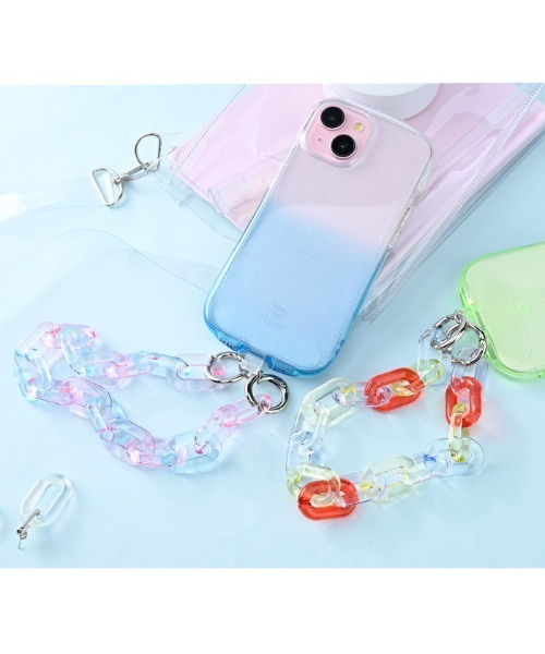 Hamee(ハミィ)の「sorureda! アクリルチェーンハンドストラップ(スマホグッズ・レディース・カラフル/ブルー × パープル/ピンク×イエロー・FREE)」の7枚目の写真