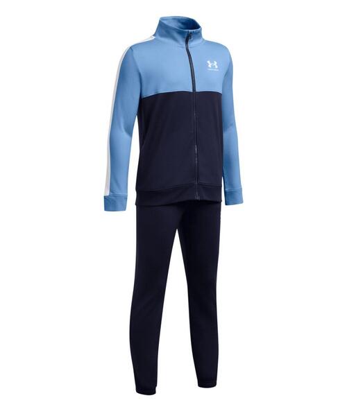 UNDER ARMOUR(アンダーアーマー)の「UAカラーブロック ニット トラックスーツ(ライフスタイル/キッズ)(その他トップス・キッズ・ダークネイビー・120cm/140cm/160cm/150cm/130cm)」の3枚目の写真
