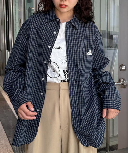 GEVACO(ゲバコ)の「【GEVACO】レギュラーカラーロングスリーブシャツ(シャツ/ブラウス・メンズ・ネイビー/ブラウン/グリーン・SMALL/MEDIUM/LARGE)」の3枚目の写真