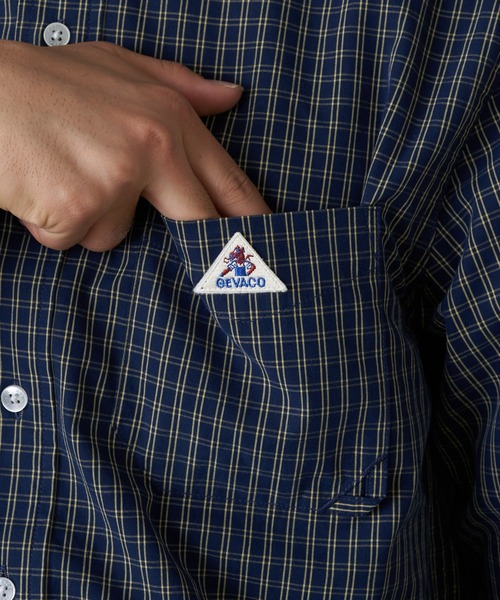 GEVACO(ゲバコ)の「【GEVACO】レギュラーカラーロングスリーブシャツ(シャツ/ブラウス・メンズ・ネイビー/ブラウン/グリーン・SMALL/MEDIUM/LARGE)」の6枚目の写真