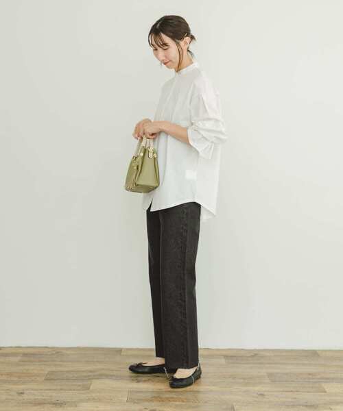 ITEMS URBANRESEARCH(アイテムズ アーバンリサーチ)の「バンドカラーソデタックカットソー(Tシャツ/カットソー・レディース・ホワイト/ストライプ・FREE)」の7枚目の写真