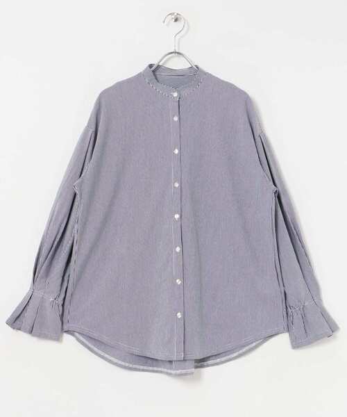 ITEMS URBANRESEARCH(アイテムズ アーバンリサーチ)の「バンドカラーソデタックカットソー(Tシャツ/カットソー・レディース・ホワイト/ストライプ・FREE)」の13枚目の写真