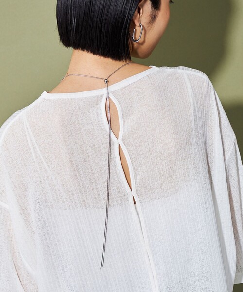 CITEN（シテン）の「＜CITEN＞スライドボール スネークチェーン ネックレス（ネックレス・レディース・シルバー/ゴールド・FREE）」の3枚目の写真