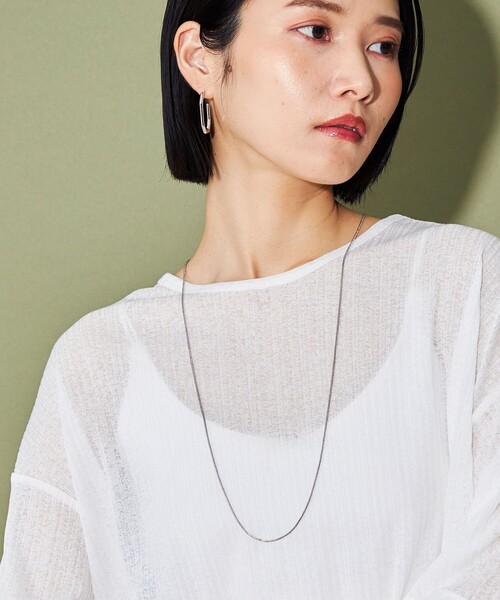 CITEN（シテン）の「＜CITEN＞スライドボール スネークチェーン ネックレス（ネックレス・レディース・シルバー/ゴールド・FREE）」の4枚目の写真