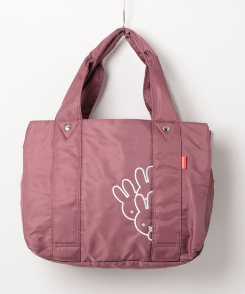 Miffy( ミッフィー)の「miffy ミッフィー トートバッグ ボストンバッグ レディース 大容量 ナイロン かくれんぼミッフィー キャリオン対応 62017(トートバッグ・レディース・ブラック/カーキ/ブラウン/ベージュ/ピンク・FREE)」の5枚目の写真