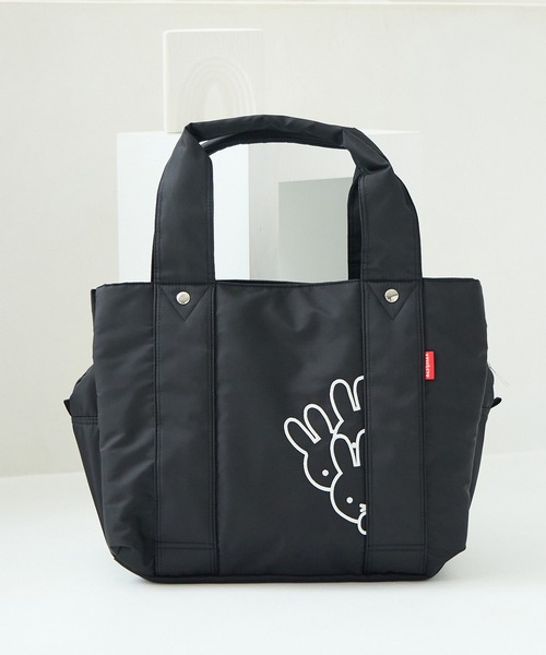 Miffy( ミッフィー)の「miffy ミッフィー トートバッグ ボストンバッグ レディース 大容量 ナイロン かくれんぼミッフィー キャリオン対応 62017(トートバッグ・レディース・ブラック/カーキ/ブラウン/ベージュ/ピンク・FREE)」の22枚目の写真