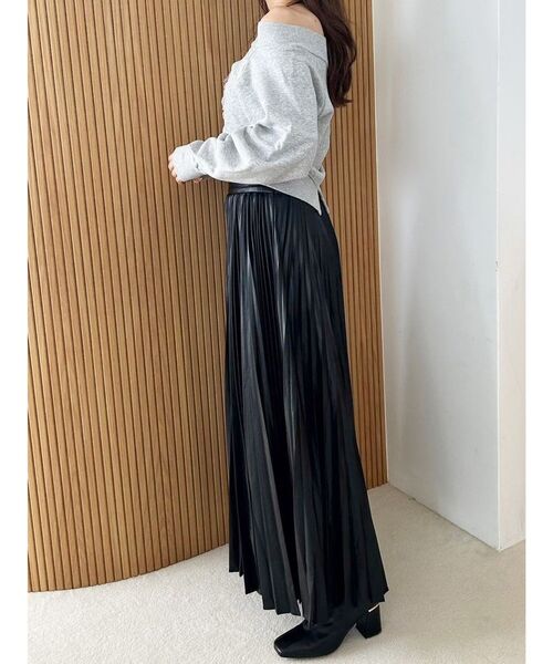 MERCURYDUO（マーキュリーデュオ）の「裏毛ツイードワッペンプルオーバー（スウェット・レディース・オフホワイト/グレー・FREE）」の9枚目の写真