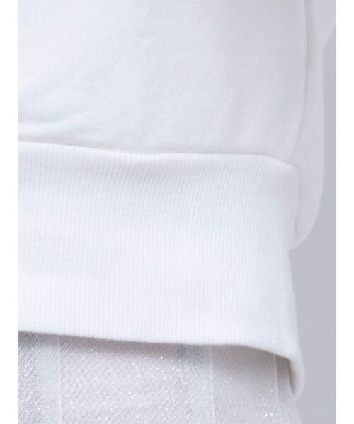 MERCURYDUO（マーキュリーデュオ）の「裏毛ツイードワッペンプルオーバー（スウェット・レディース・オフホワイト/グレー・FREE）」の16枚目の写真