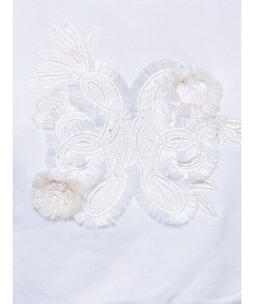 MERCURYDUO（マーキュリーデュオ）の「裏毛ツイードワッペンプルオーバー（スウェット・レディース・オフホワイト/グレー・FREE）」の20枚目の写真