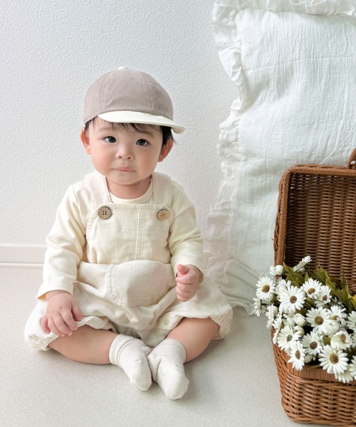mocmof（モクモフ）の「ぷっくり サロペット（その他ベビーウェア