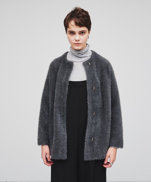 【セール】シャギーニットカーデガン(カーディガン/ボレロ)|cloenc(クロエンス) 【セール】シャギーニットカーデガン(カーディガン/ボレロ)|cloenc(クロエンス)