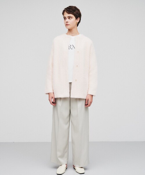 【セール】シャギーニットカーデガン(カーディガン/ボレロ)|cloenc(クロエンス) 【セール】シャギーニットカーデガン(カーディガン/ボレロ)|cloenc(クロエンス)