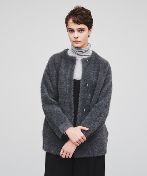 【セール】シャギーニットカーデガン(カーディガン/ボレロ)|cloenc(クロエンス) 【セール】シャギーニットカーデガン(カーディガン/ボレロ)|cloenc(クロエンス)
