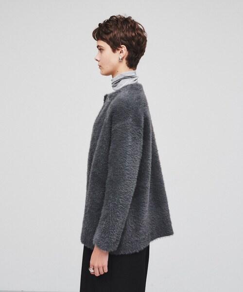 【セール】シャギーニットカーデガン(カーディガン/ボレロ)|cloenc(クロエンス) 【セール】シャギーニットカーデガン(カーディガン/ボレロ)|cloenc(クロエンス)