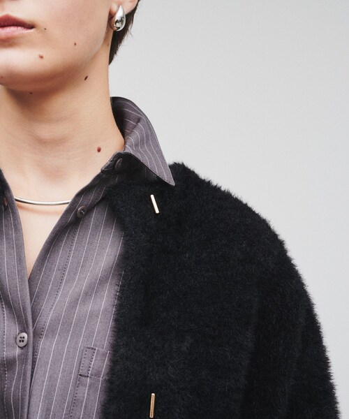 【セール】シャギーニットカーデガン(カーディガン/ボレロ)|cloenc(クロエンス) 【セール】シャギーニットカーデガン(カーディガン/ボレロ)|cloenc(クロエンス)