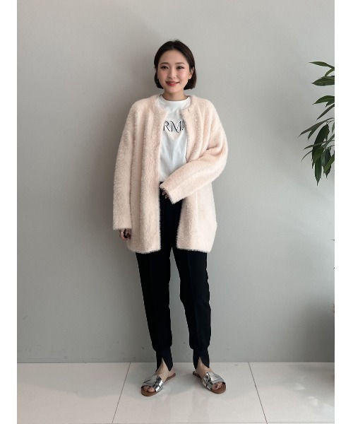 【セール】シャギーニットカーデガン(カーディガン/ボレロ)|cloenc(クロエンス) 【セール】シャギーニットカーデガン(カーディガン/ボレロ)|cloenc(クロエンス)